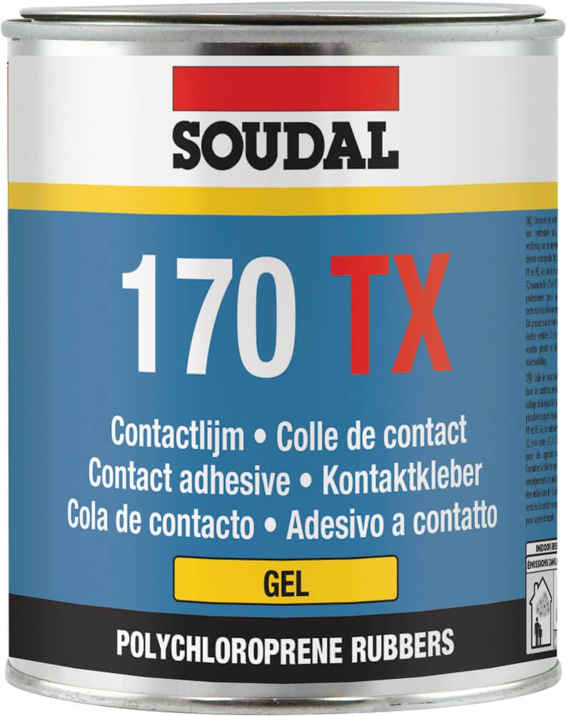 Soudal Contact Adhesive 170 Tx Thixotropic Yellow 750Ml 125778