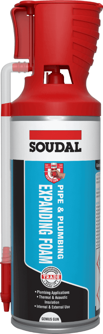 Soudal Pipe & Plumbing Expanding Foam - Genius Gun® Max Champagne 300Ml 135217