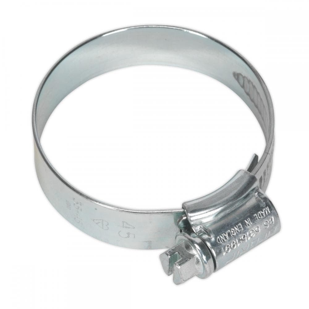 Sealey HCJ245 Hi-Grip® Hose Clip Zinc Plated Ø35-45Mm Pack Of 20