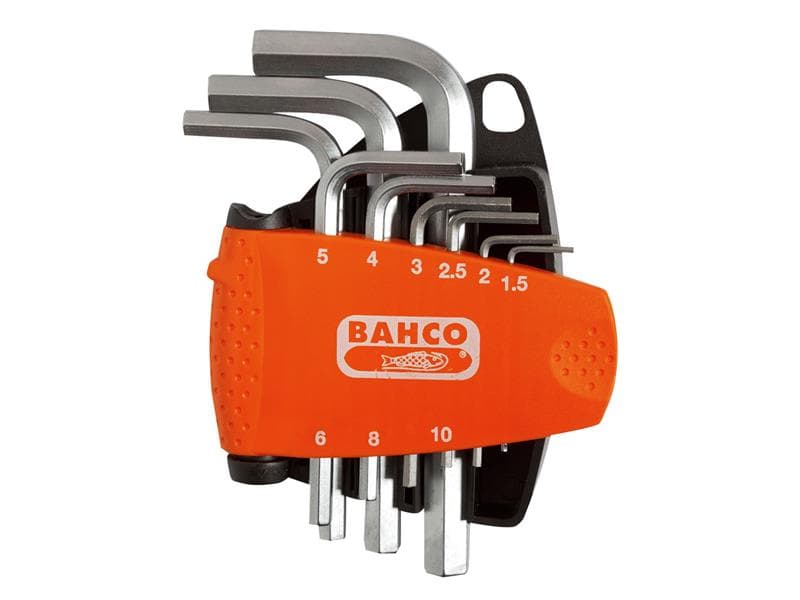 Bahco BE-9878 Be-9878 Metric Hex L-Key Set 9 Piece