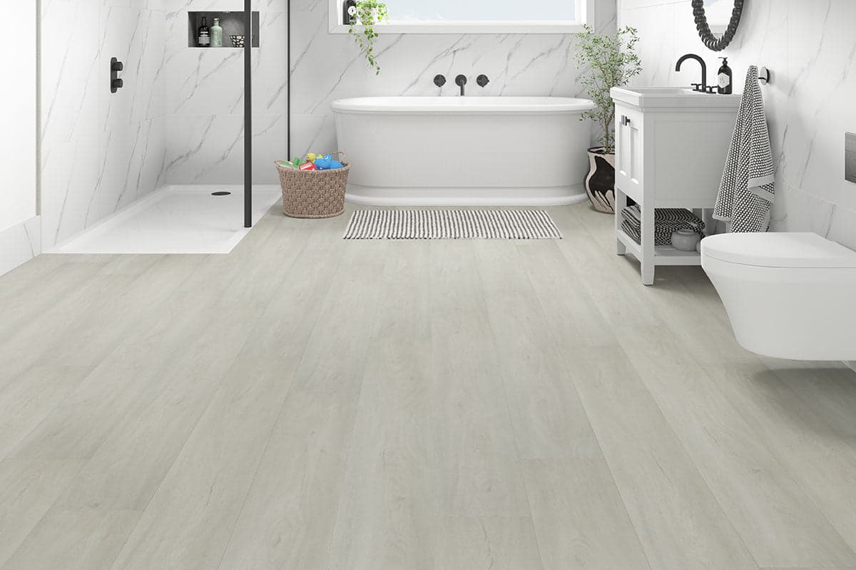 Spectra Luxury Rigid Core Click Vinyl Pearl Oak Plank Built-in Underlay