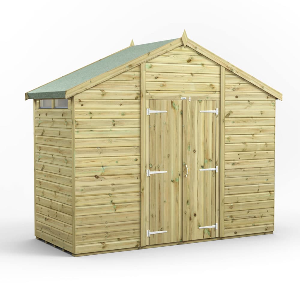 Powersheds 4x10 Premium Powersheds Security Apex Double Doors