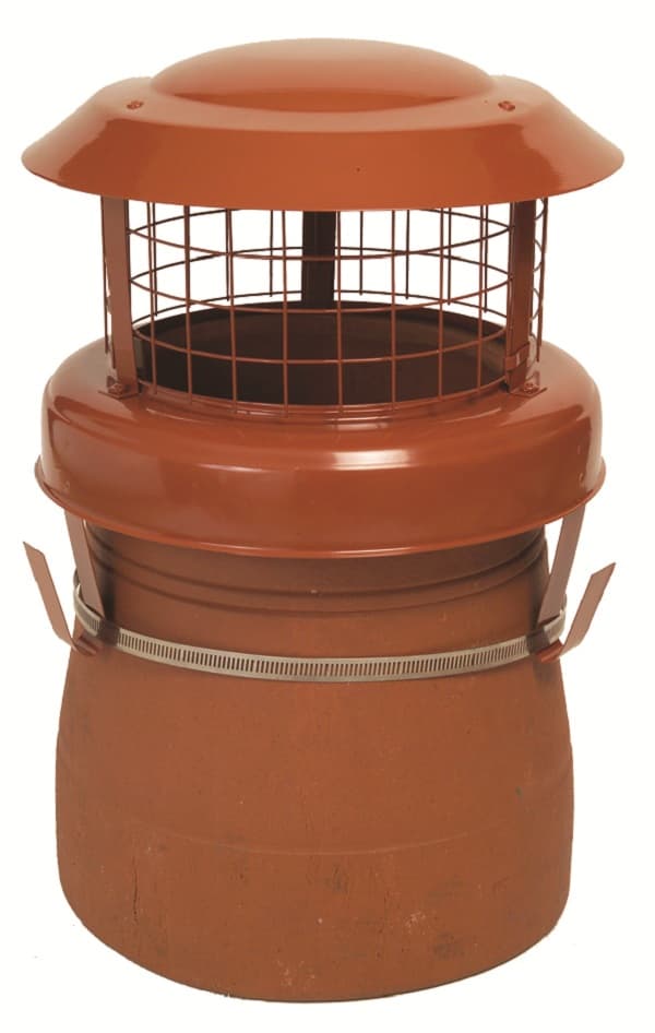 Mad High Birdguard Powder Coated Terracotta Chimney Cowl