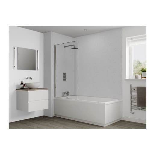 Multipanel Classic Bathroom Wall Panel Hydrolock 2400 x 598mm Blizzard G030