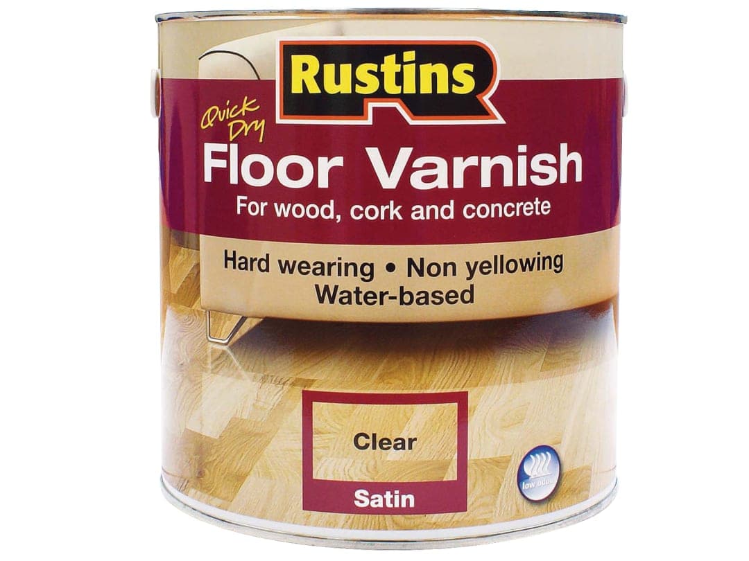 Rustins Quick Dry Floor Varnish Satin 1L AFCS1000