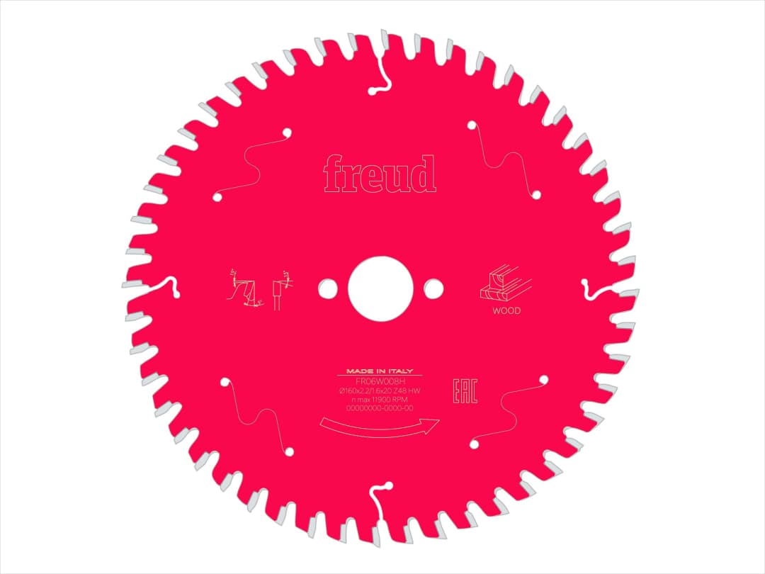 Freud Wood Circular Saw Blade 165 x 20 x 1.7/1.3mm x 40T F03FS09687