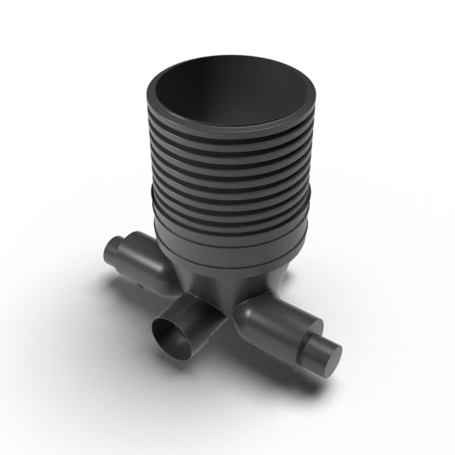 Inspection Chamber Set - 600mm Diameter x 1060mm Depth with 225mm Channel & 150mm Inlets