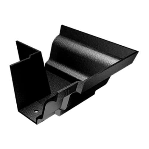 Cast Aluminium No46 Ogee Gutter External Angle - 90 Degree x 125mm Black (9005 Leatherette)