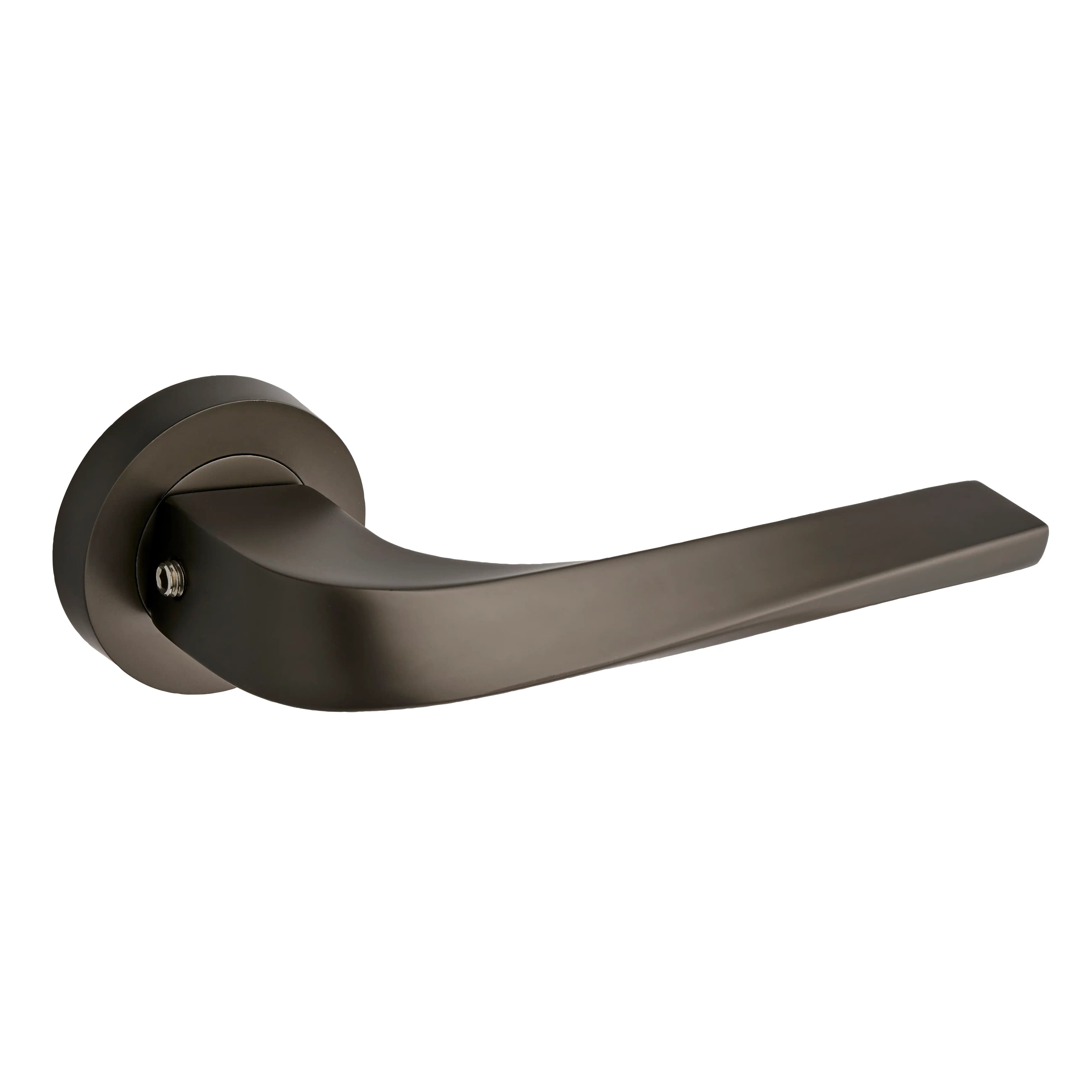 Darlington Lever On Rose Door Handle - Pearl Grey - FD30 / FD60 (Timber) - One Pair