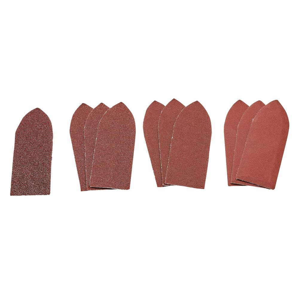 Draper 99259 Assorted Hook And Loop Aluminium Oxide Sanding Sheets 32 X 92Mm (Pack Of 10) each