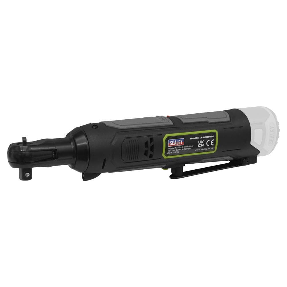 Sealey CP108VCRWBO Cordless Ratchet Wrench 3/8inSq Drive 10.8V Sv10.8 Series - Body Only