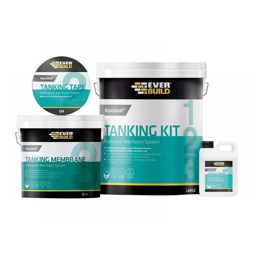 Everbuild Sika 487891 Aquaseal Wet Room System Kit 4.5M²