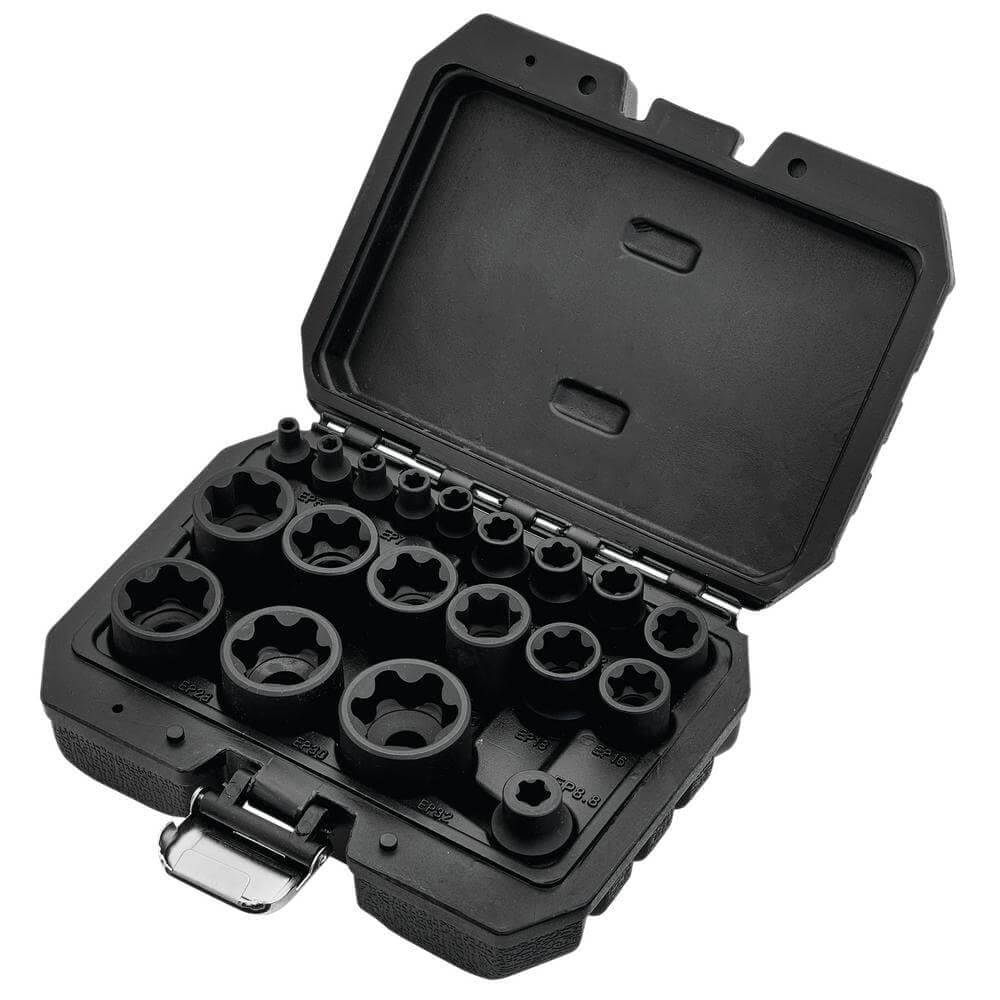 Draper External Torx Plus Socket Set 1/4in 3/8in 1/2in Sq. Dr. (19 Piece) Pk 1 07128