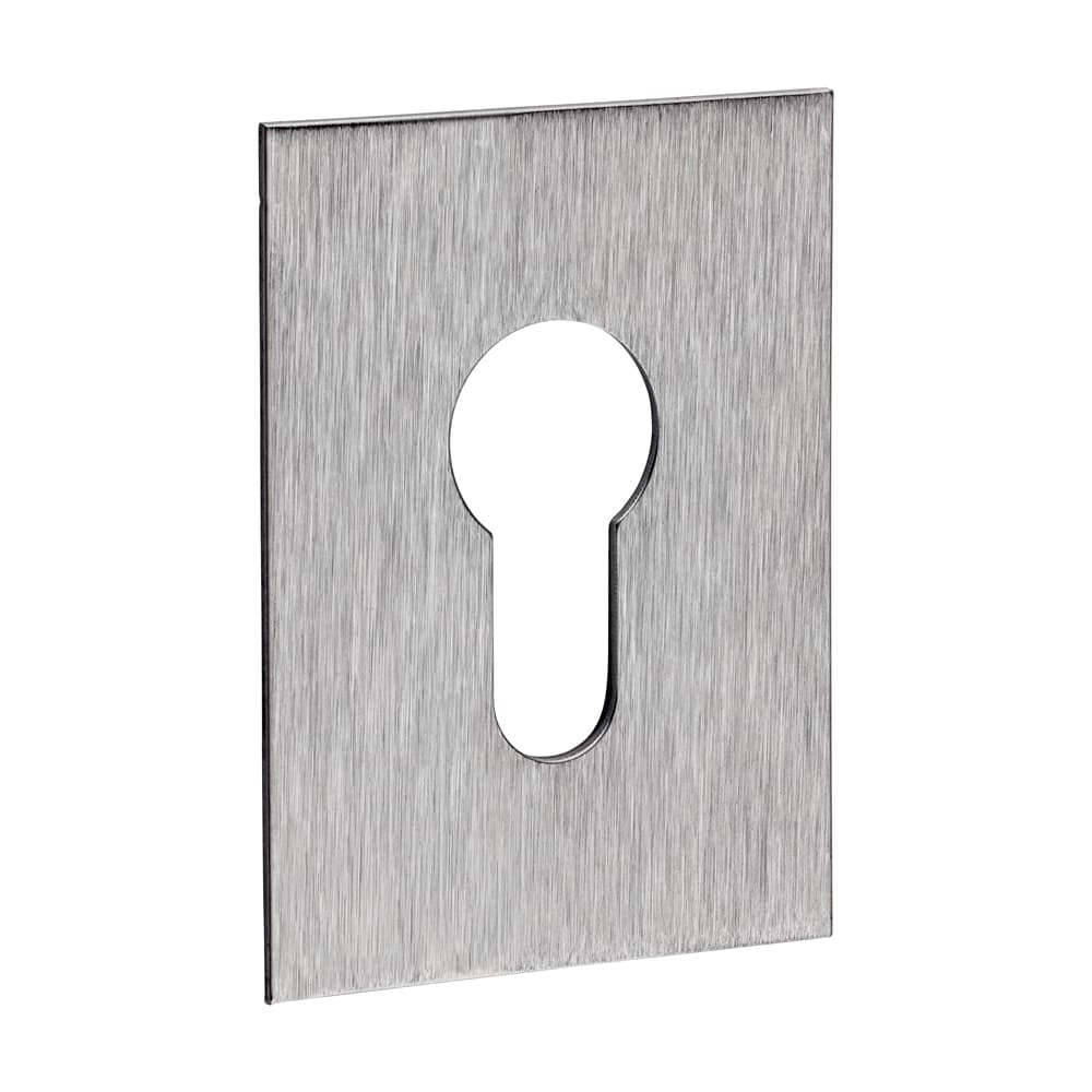 Timco Euro Profile Self-Adhesive Escutcheon - Oblong - Satin Stainless Steel TIMpac 1 200439P