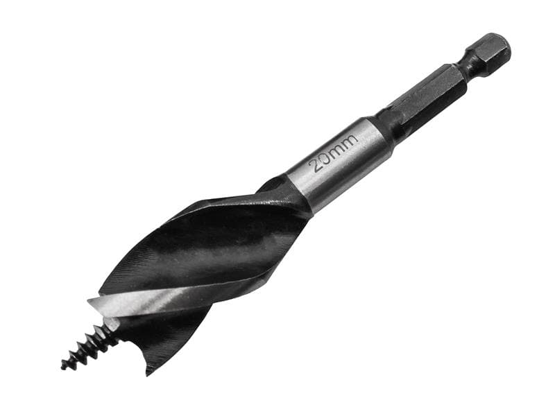 Faithfull Tri-Point Speed Auger Bit 20Mm Stubby