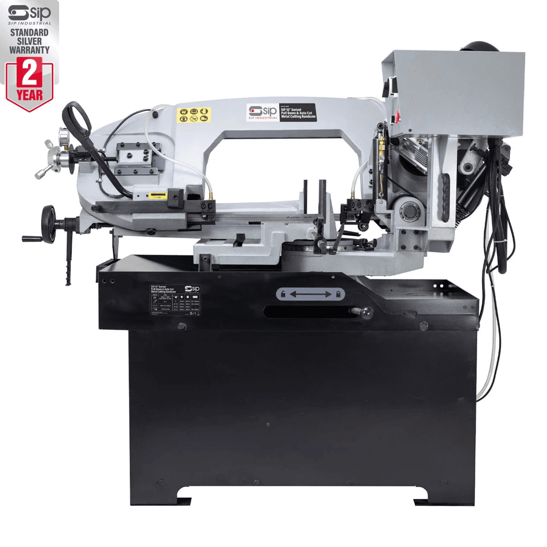 Sip 01530 15in Swivel Head Manual & Auto-Cut Metal Bandsaw