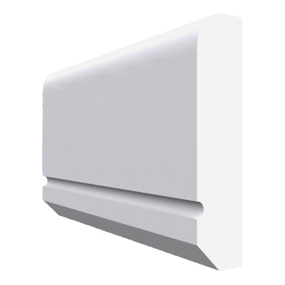 Edge C Grooved MDF Dado Rail White Primed 4200mm x 95mm x 18mm
