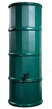Small 110L Slimline Polybutt Water Butt - Green Polytank