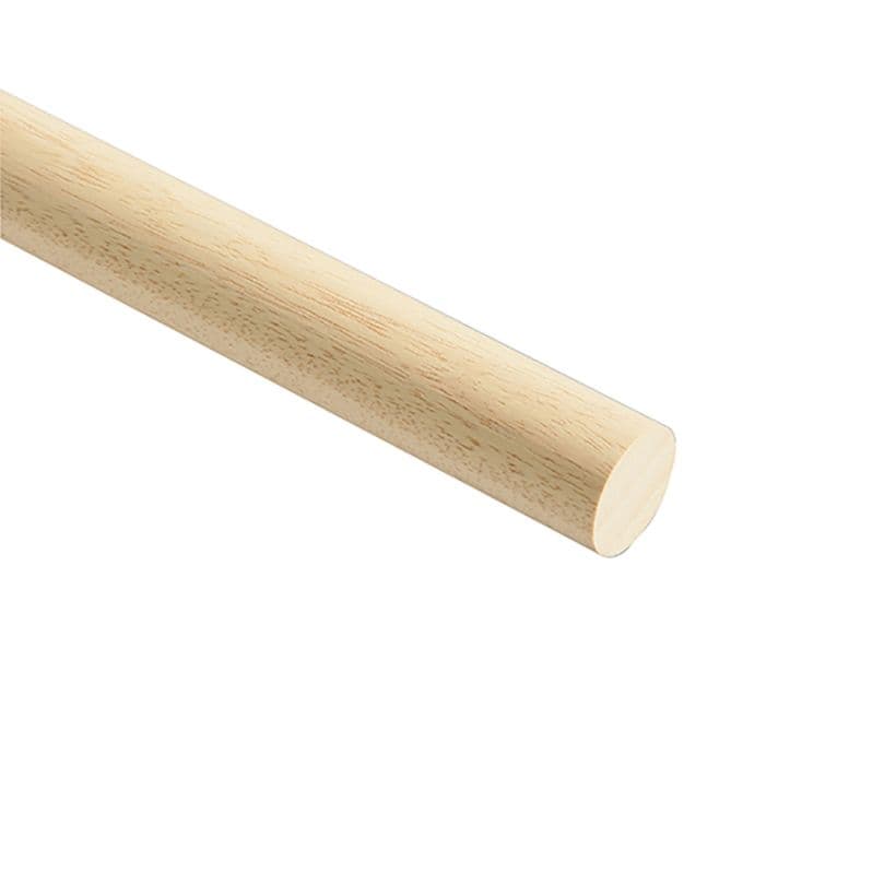 Cheshire Mouldings Light Hardwood Dowel 12mm x 2400mm
