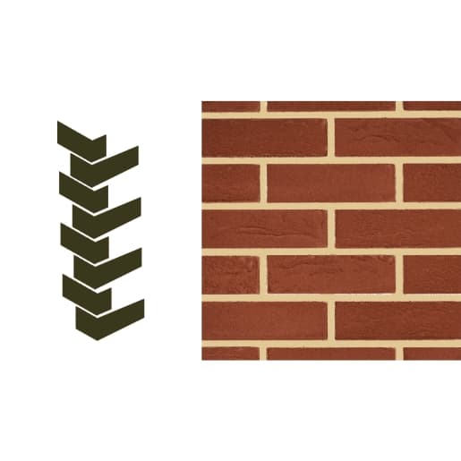 Weber Red Wall Brick Corner Classic - 8 Per Pack