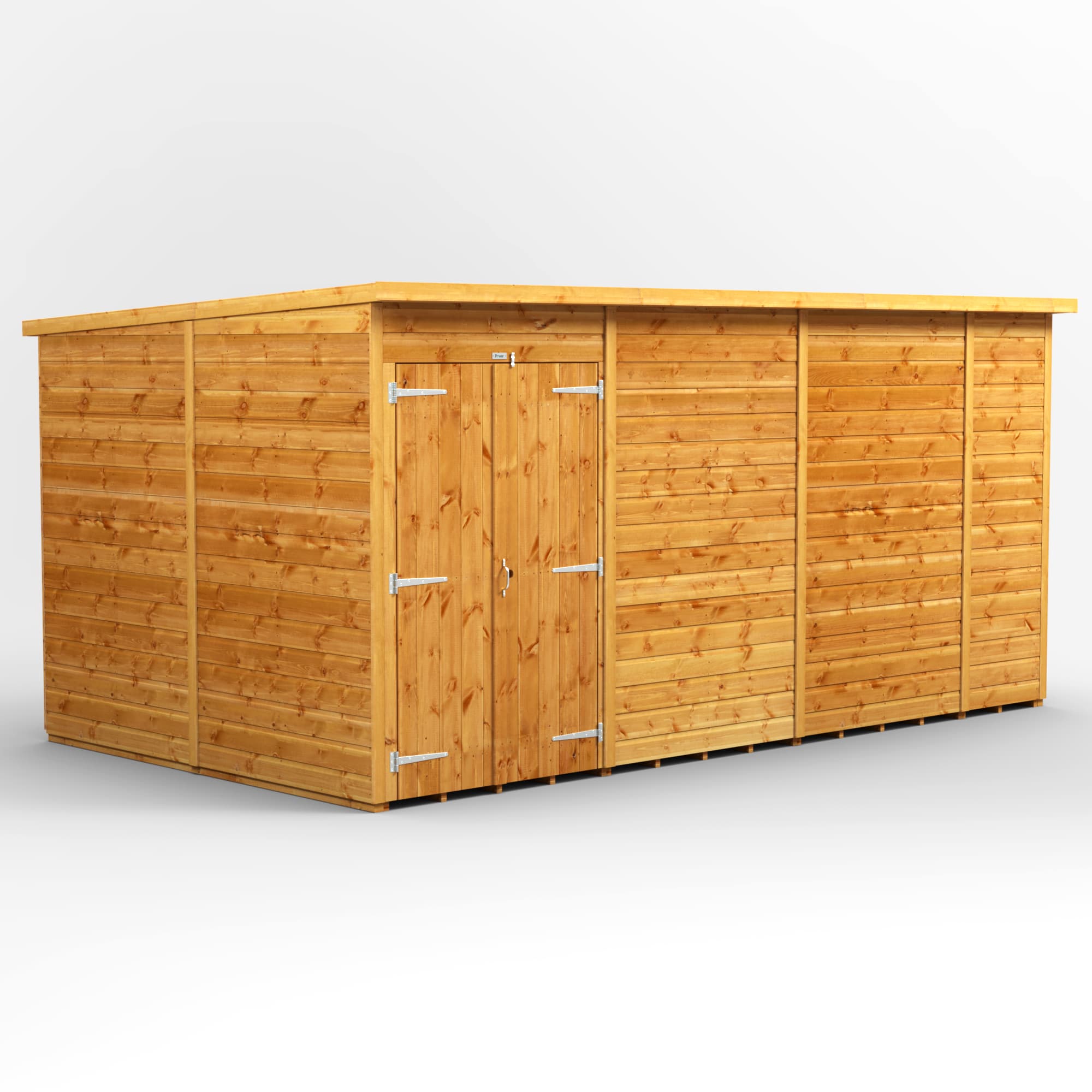 14 x 8 Power Pent Double Door Shed No Windows