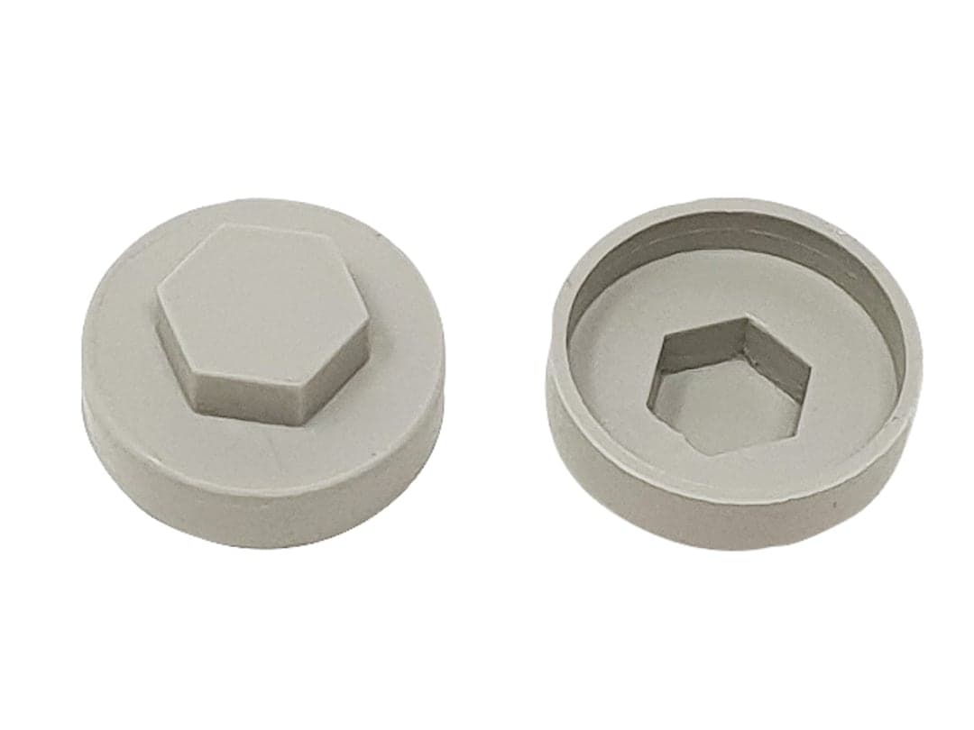 ForgeFix TechFast Cover Cap Goosewing Grey 19mm (Pack 100) TFCC19GG