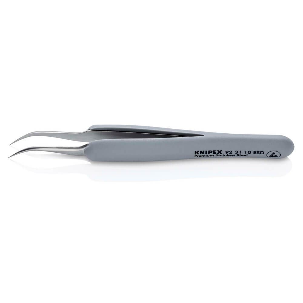 Draper Knipex 92 31 10 Esd Precision Tweezers With Rubber Handles Esd 122Mm each 1 13224