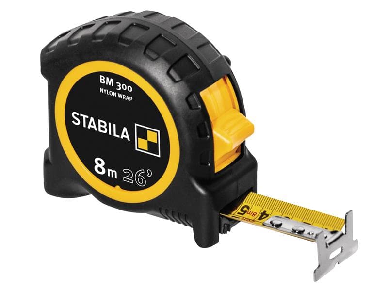 Stabila 19573 Bm 300 Robust Pocket Tape 8M/26Ft (Width 27Mm)