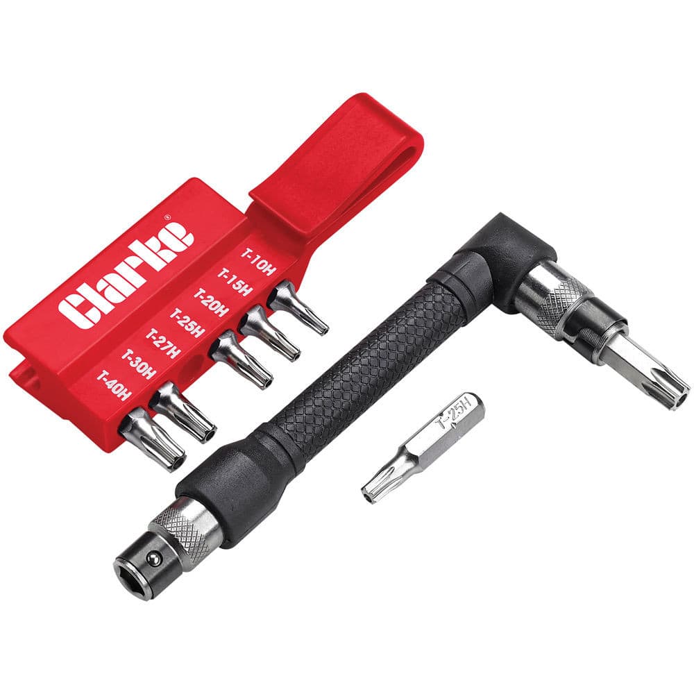 Clarke 1700439 Pro39 8 Piece Star Tamperproof Bit Set
