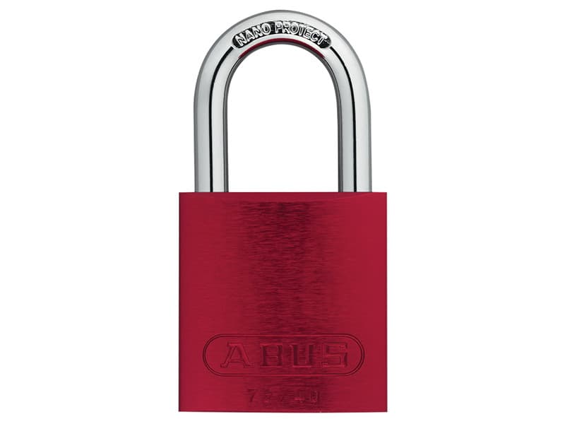 Abus Mechanical 45238 72/40Mm Aluminium Padlock Red Keyed Alike Tt02162