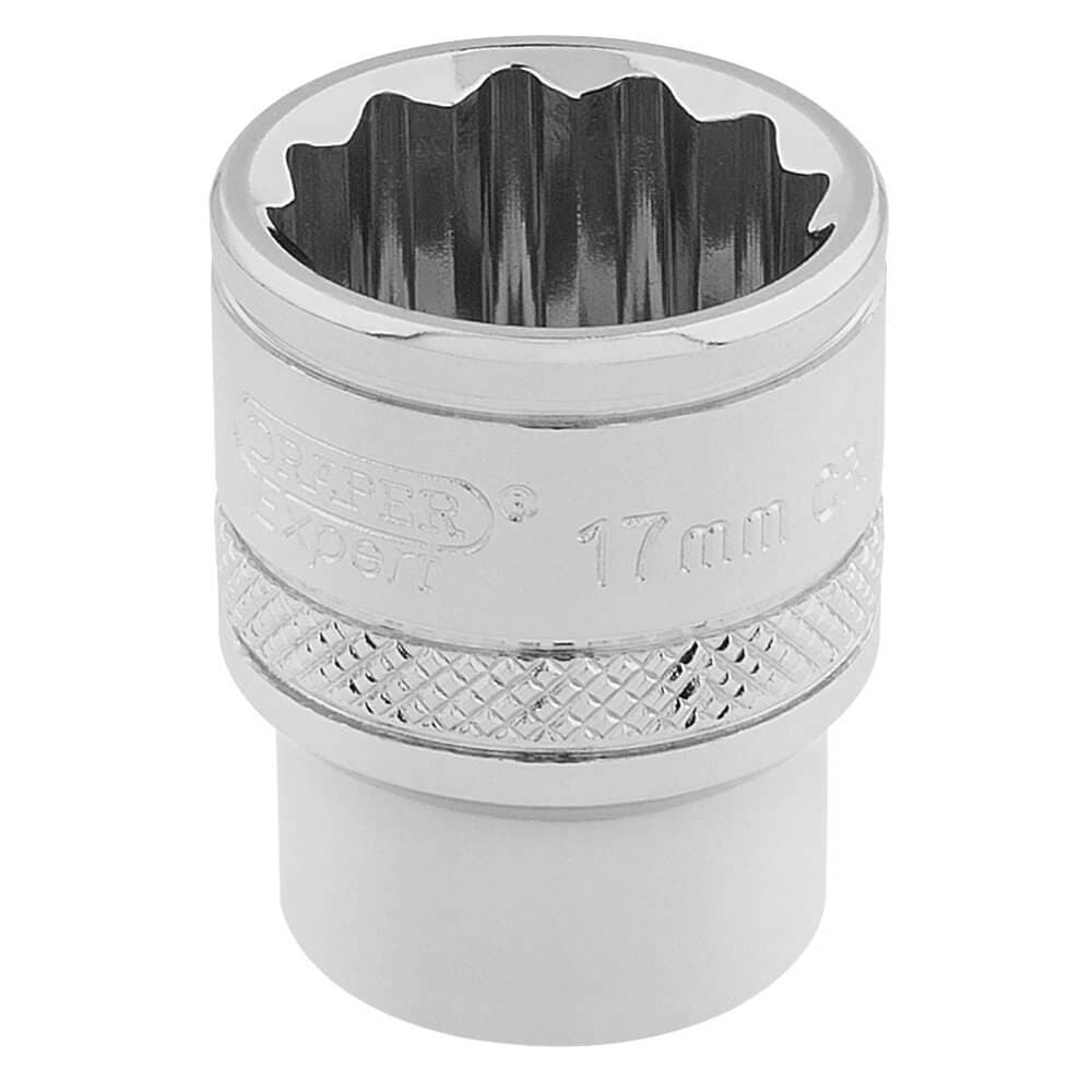 Draper Expert 32781 Hi-Torq® 12 Point Socket 3/8in Sq. Dr. 17Mm each
