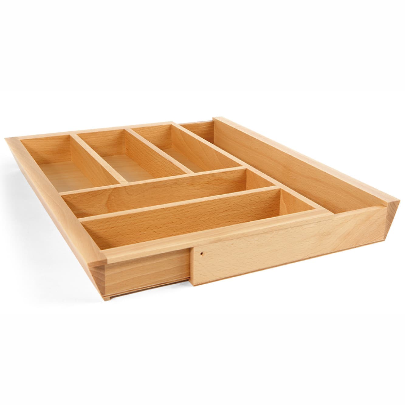 Hafele Extendable Cutlery Tray 800-1000mm Ash Effect