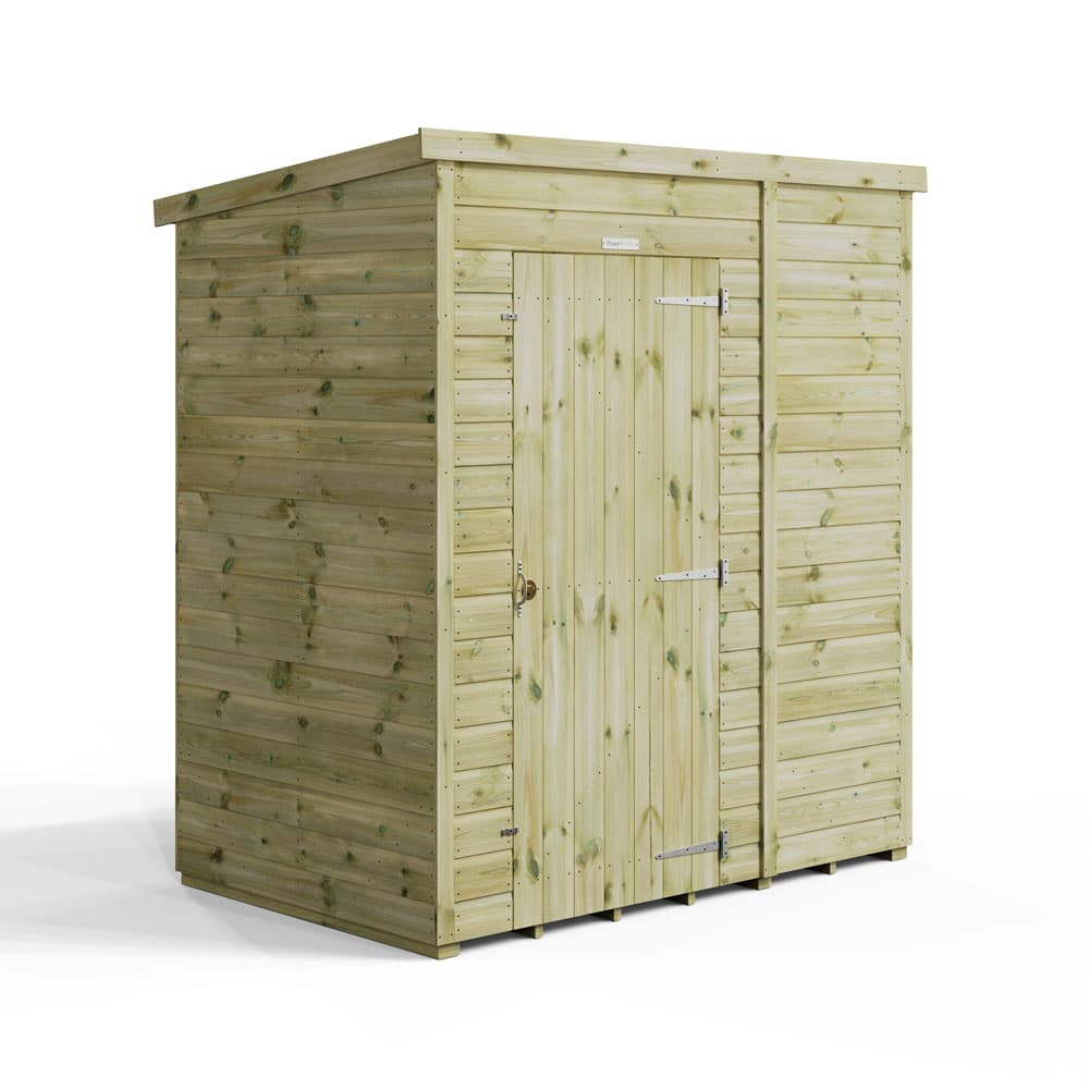 6x4 Premium Powersheds Pent No Windows