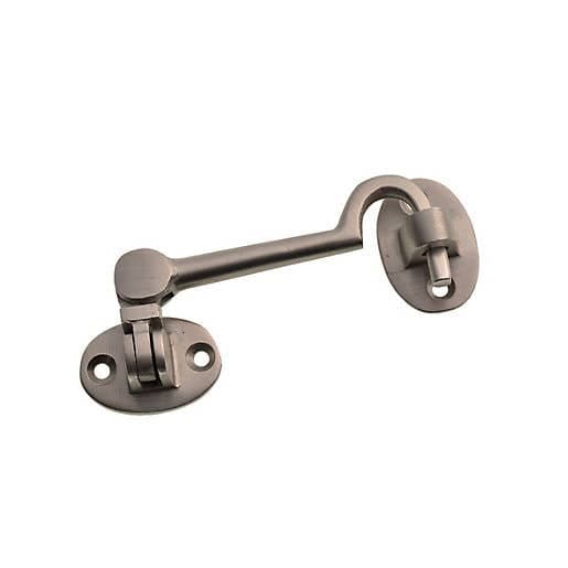 Victorian Silent Pattern Cabin Hook - 100mm - Satin Nickel - Hardware Solutions