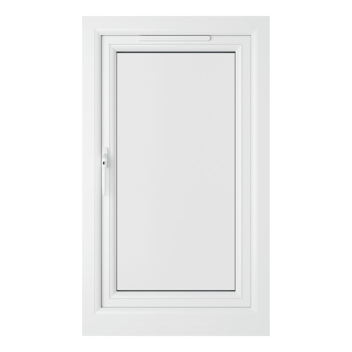 uPVC Grey/White Double Glazed Window - Left Handed - Side Hung - Clear Glass - 610 x 1040mm