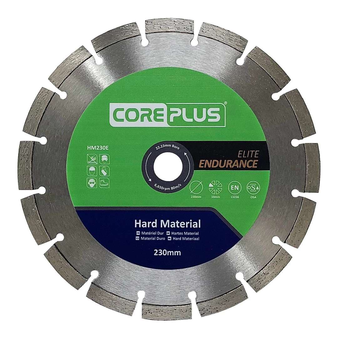 Coreplus CORDBHM230E Hard Material Elite Endurance Diamond Blades 230Mm (Box Of 1)