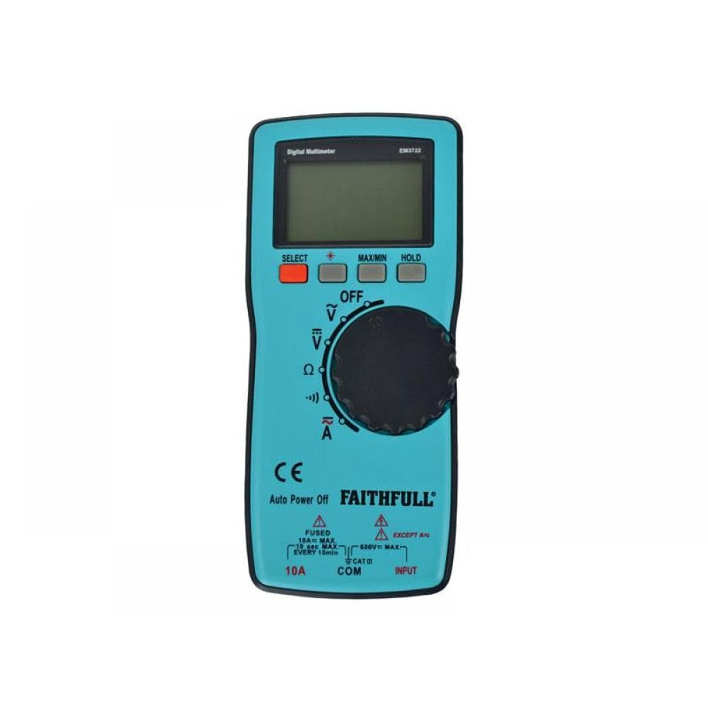 Faithfull EM3722 Auto-Range Digital Multimeter