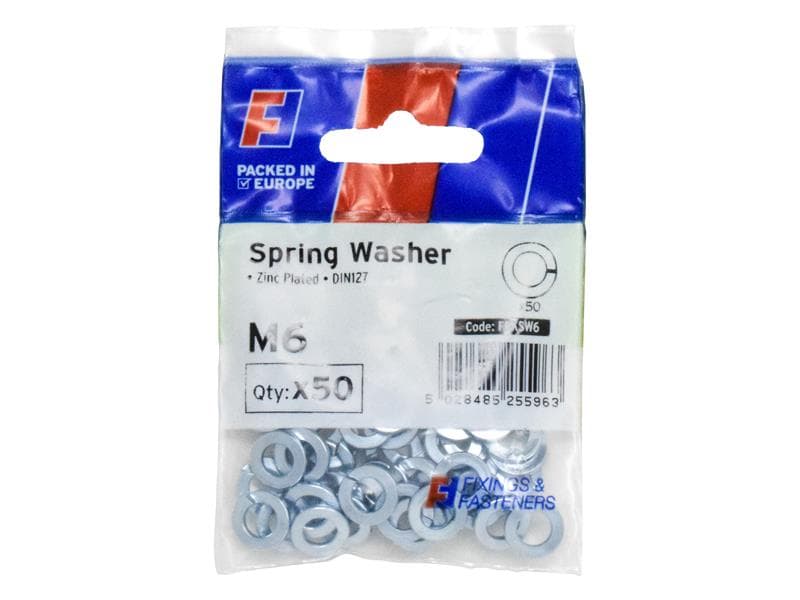 Forgefix Spring Washer M6 Forgepack 50 FPKSW6