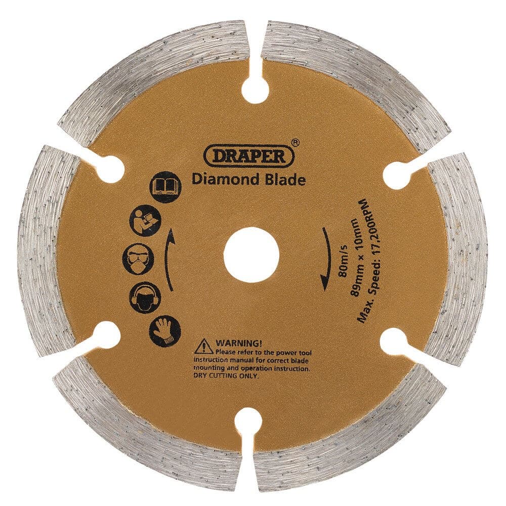 Draper 25976 89Mm Diamond Blade For Draper Storm Force® Mini Plunge Saw each