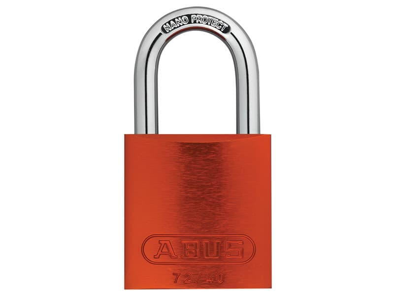 Abus Mechanical 45244 72/40Mm Aluminium Padlock Orange Keyed Alike Tt02767