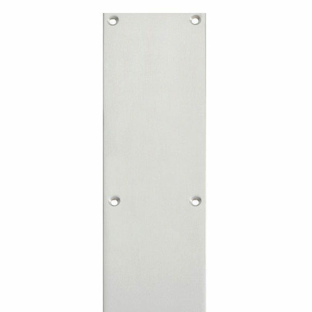 Welling Square Corner Satin Stainless Steel Push Plate - 350mm x 76mm
