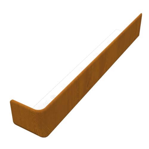 Golden Oak Fascia Board External Corner - 300mm