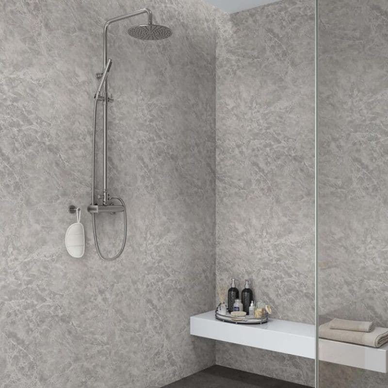 Bathroom Wall Panel - 1000mm x 2400mm x 10mm Bardiglio Marble