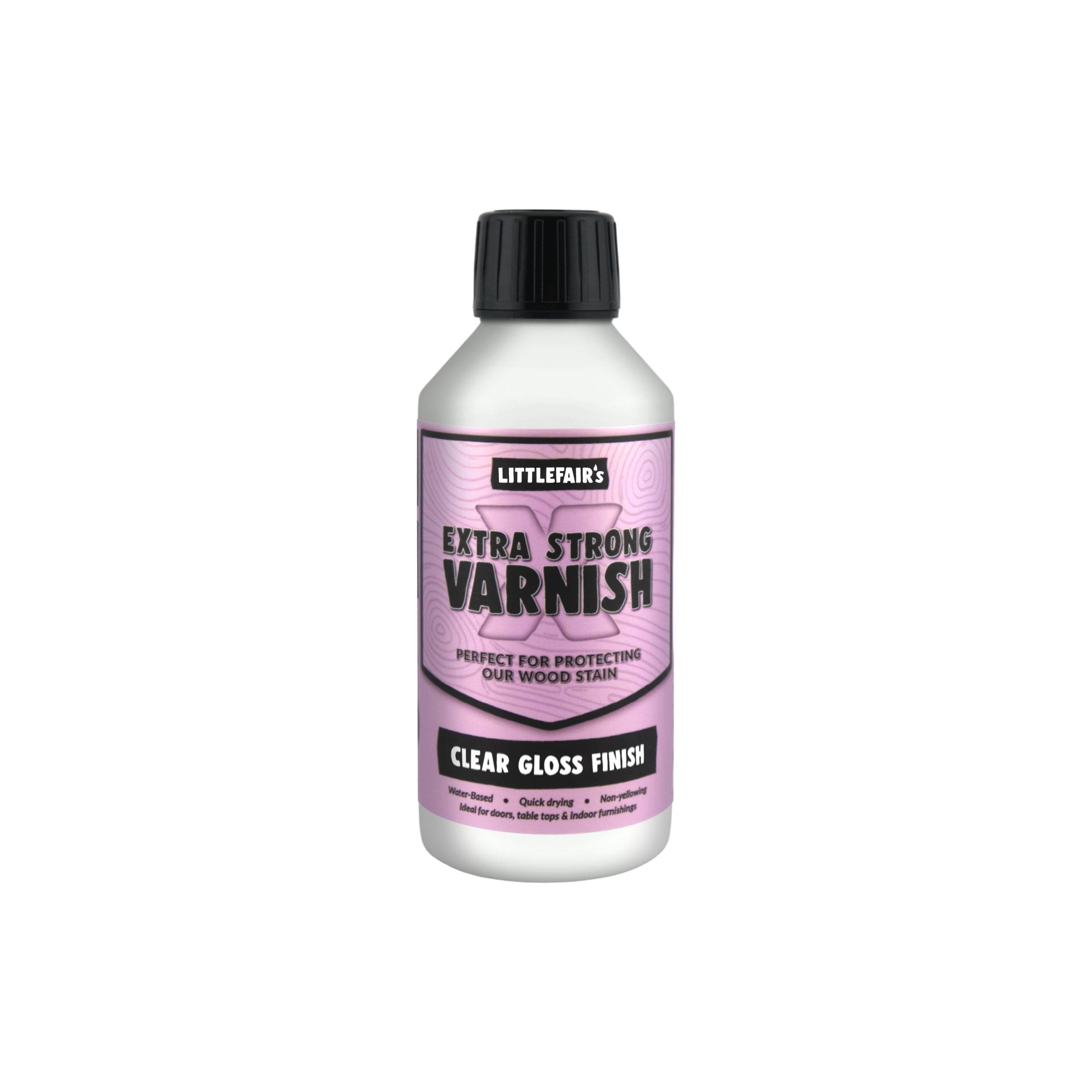 Littlefairs Water-Based Extra Strong Varnish - Matt/Satin/Gloss - Indoor Use (Doors/Floors/Tables/Furniture)