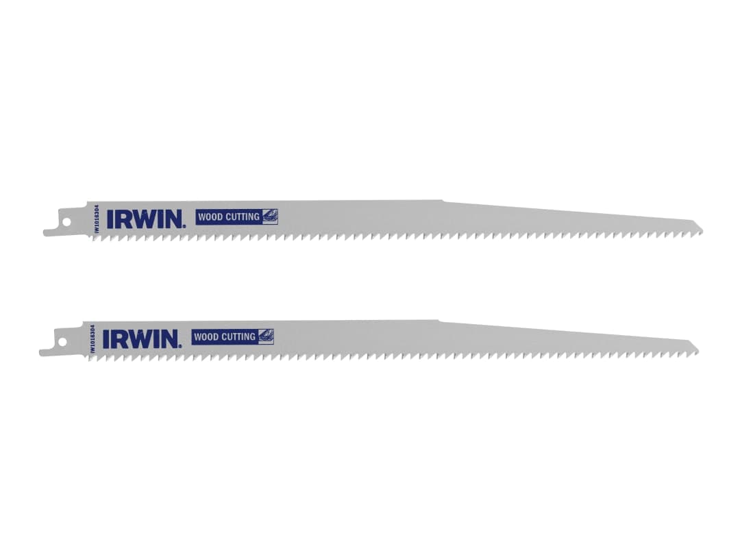 Irwin IRWIN® Sabre Saw Blade Coarse Wood Cutting 305mm (Pack 2) IW1016304
