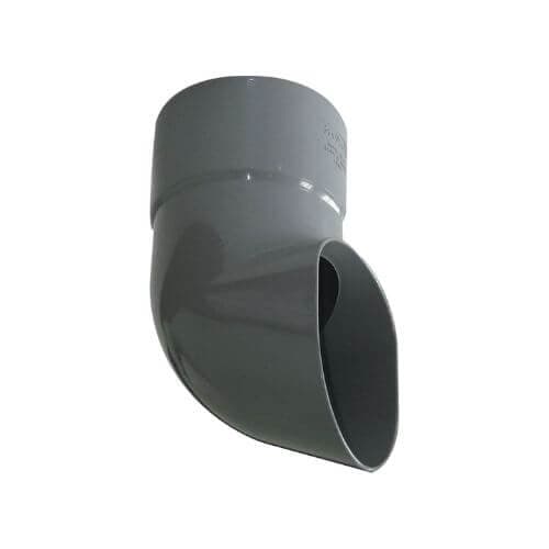 FloPlast Deepflow/ Hi-Cap Downpipe Shoe - 80mm Grey