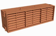 Subfloor Ventilation Airbrick - 9" x 3" Terracotta