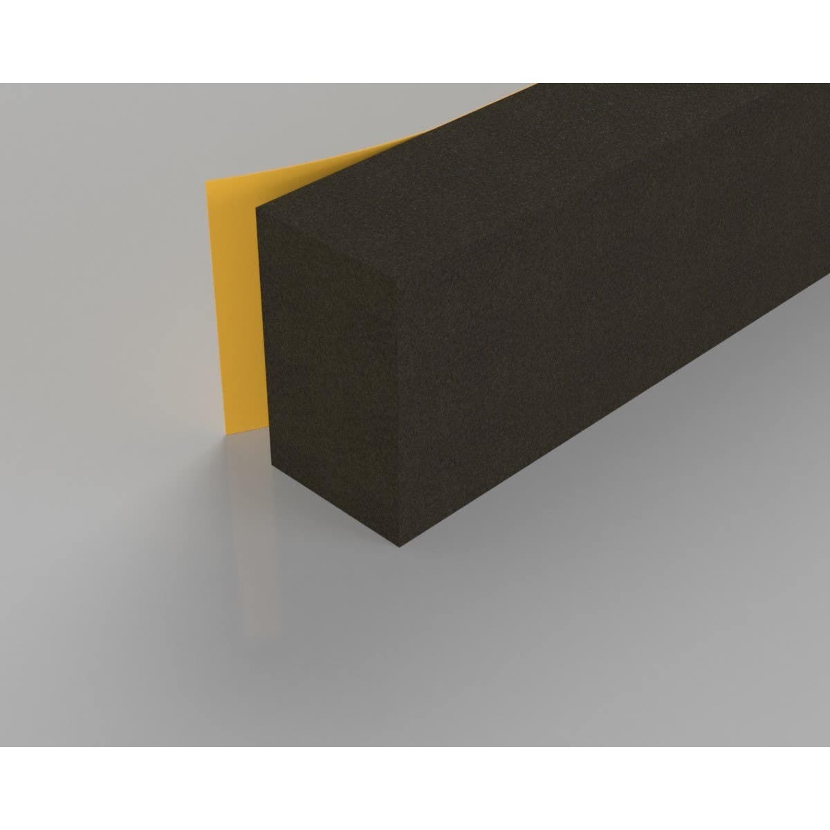 Stormguard Extra Thick Rubber Foam Weatherstrip - 3.5m Brown