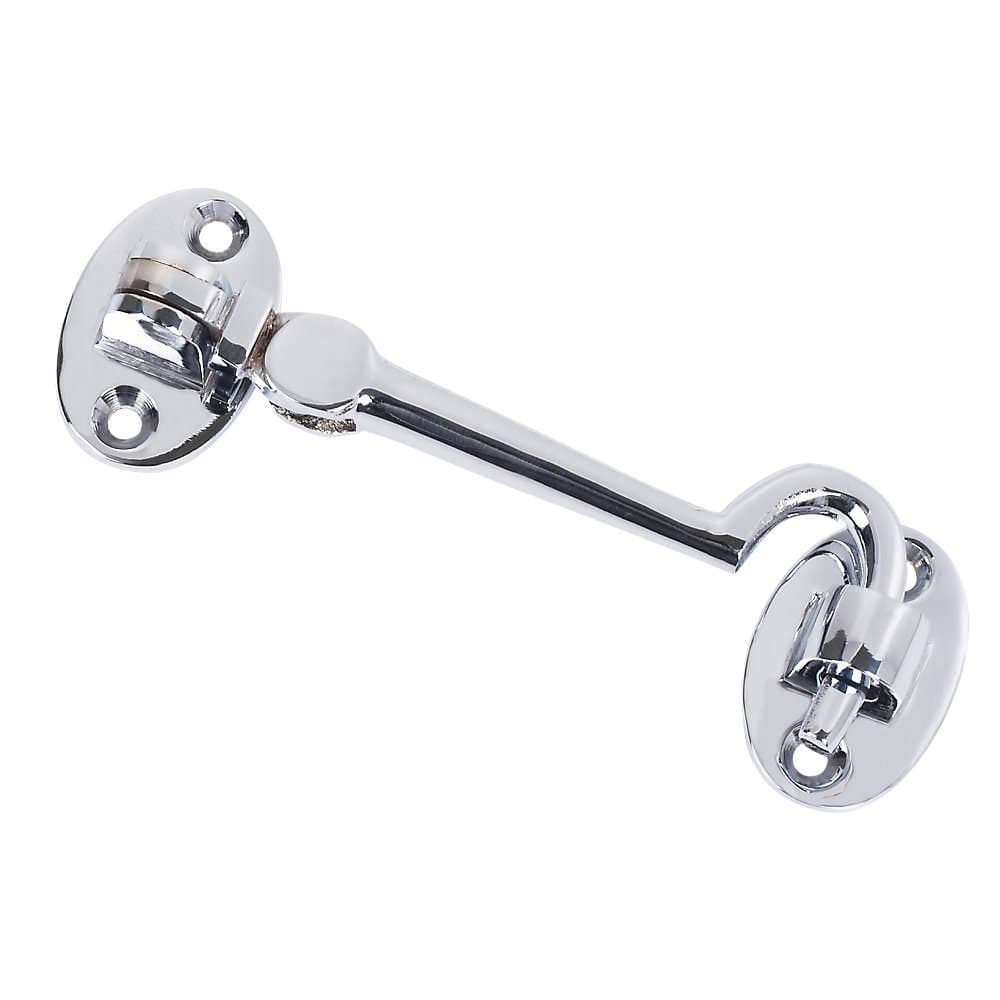 Victorian Silent Pattern Cabin Hook - 125mm - Polished Chrome - Hardware Solutions