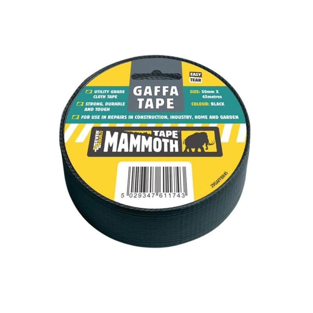 Everbuild Sika 467448 Gaffa Tape 50Mm X 45M Black